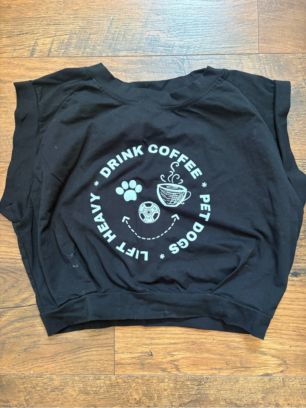 Unbranded Black 'Drink Coffee Pet Dogs' Graphic Tee - Women’s